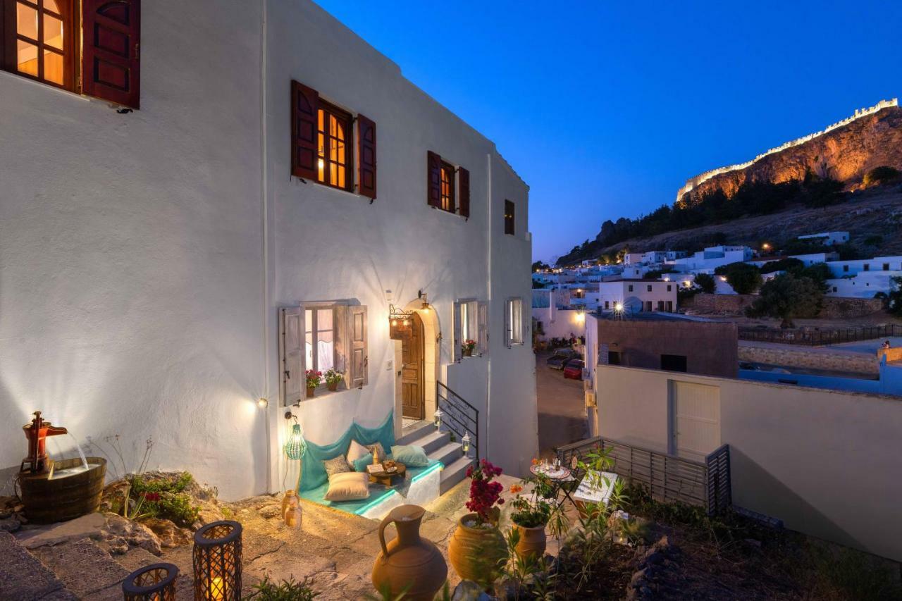 Casa Pietra Lindos Luxury Traditional House Екстериор снимка